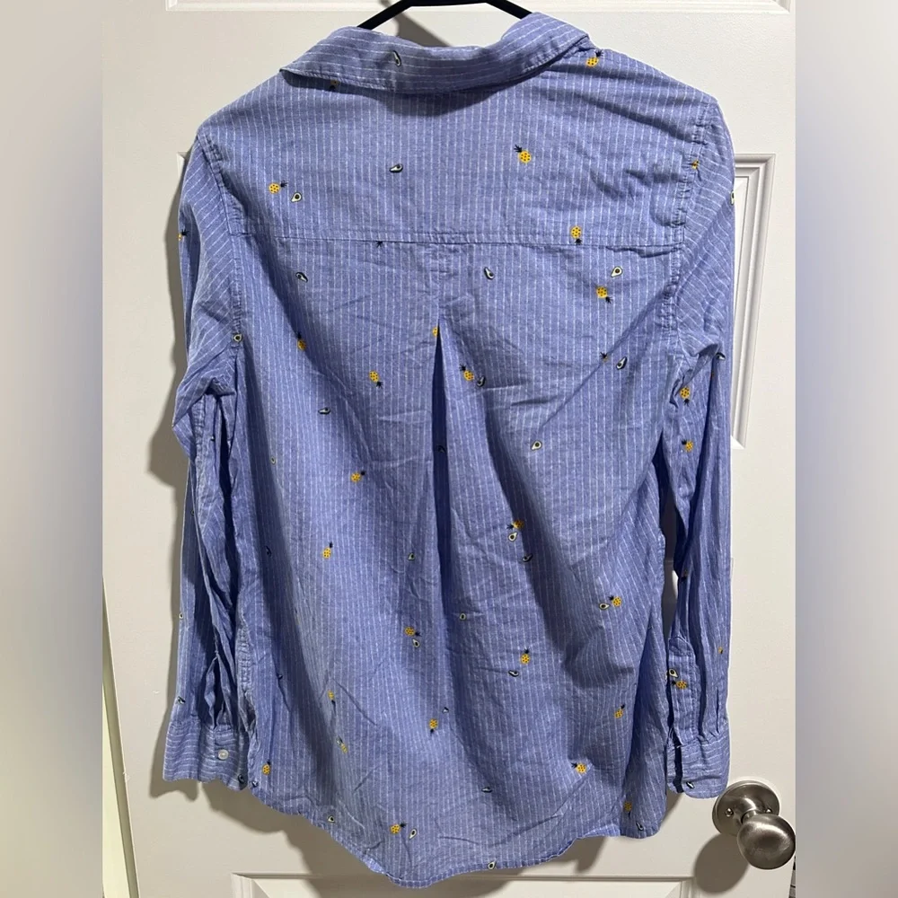 Printed Button Down Top - Picture 3 of 3
